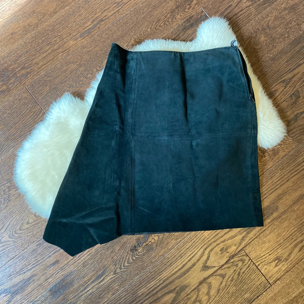 UCB Suede asymmetric skirt